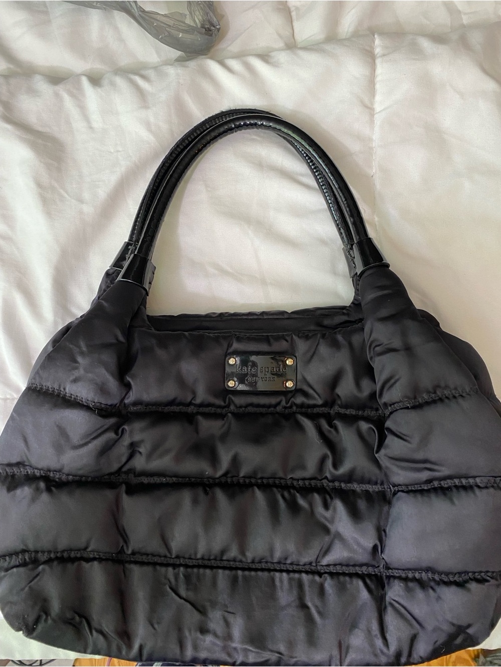 Kate Spade Black Stevie Alpine Hills Shoulder Bag